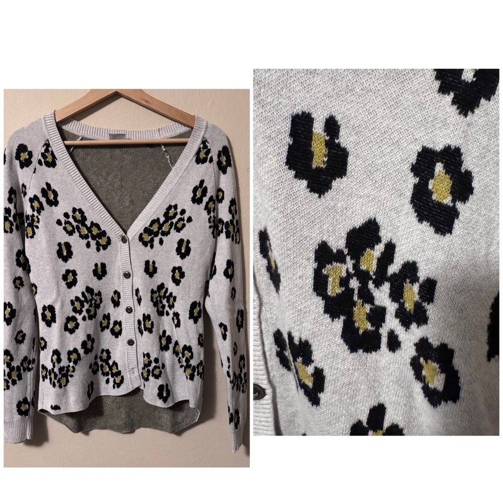 Cabi Mod style floral print cardigan Size Small